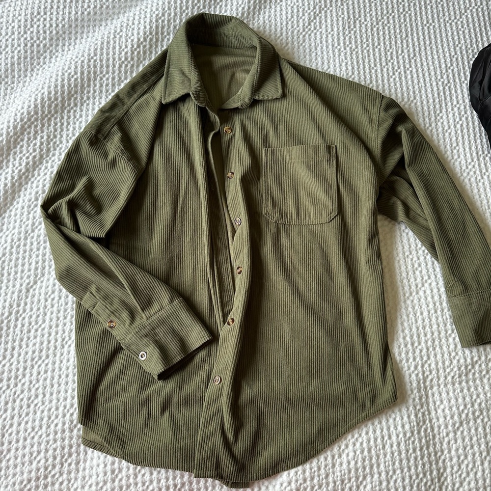 Corduroy shacket